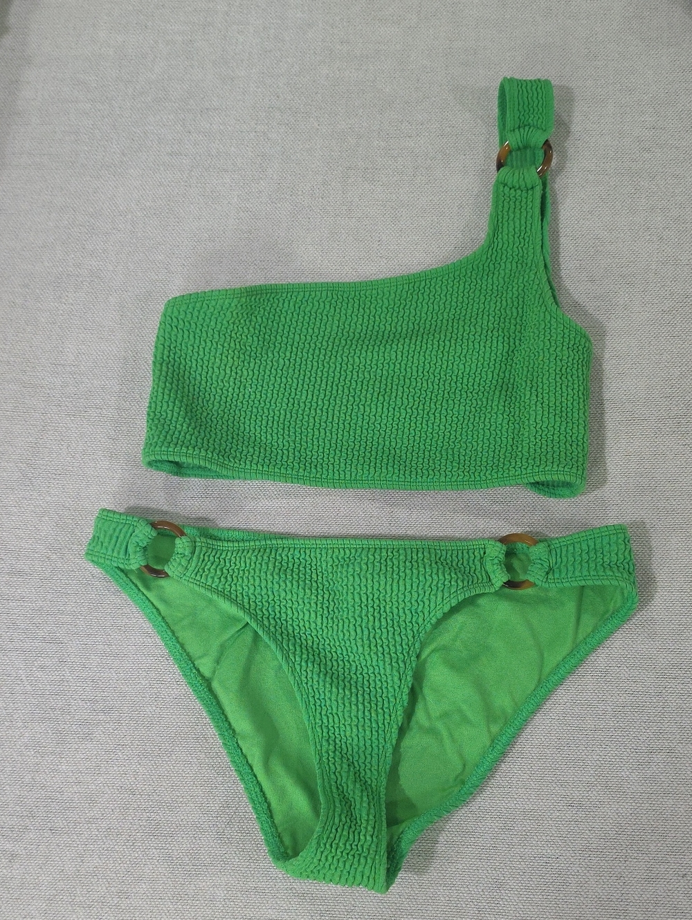 Rue 21 Green One-Shoulder Bikini Set